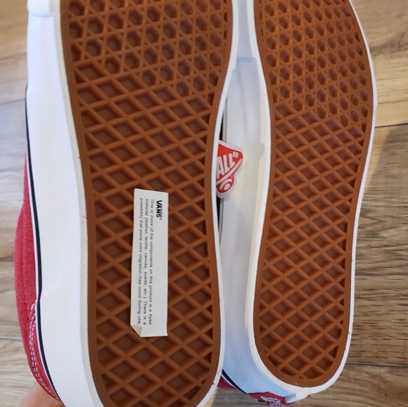 Vans Atwood Deluxe Red Deboss Checkerboard Shoe - Picture 6 of 7